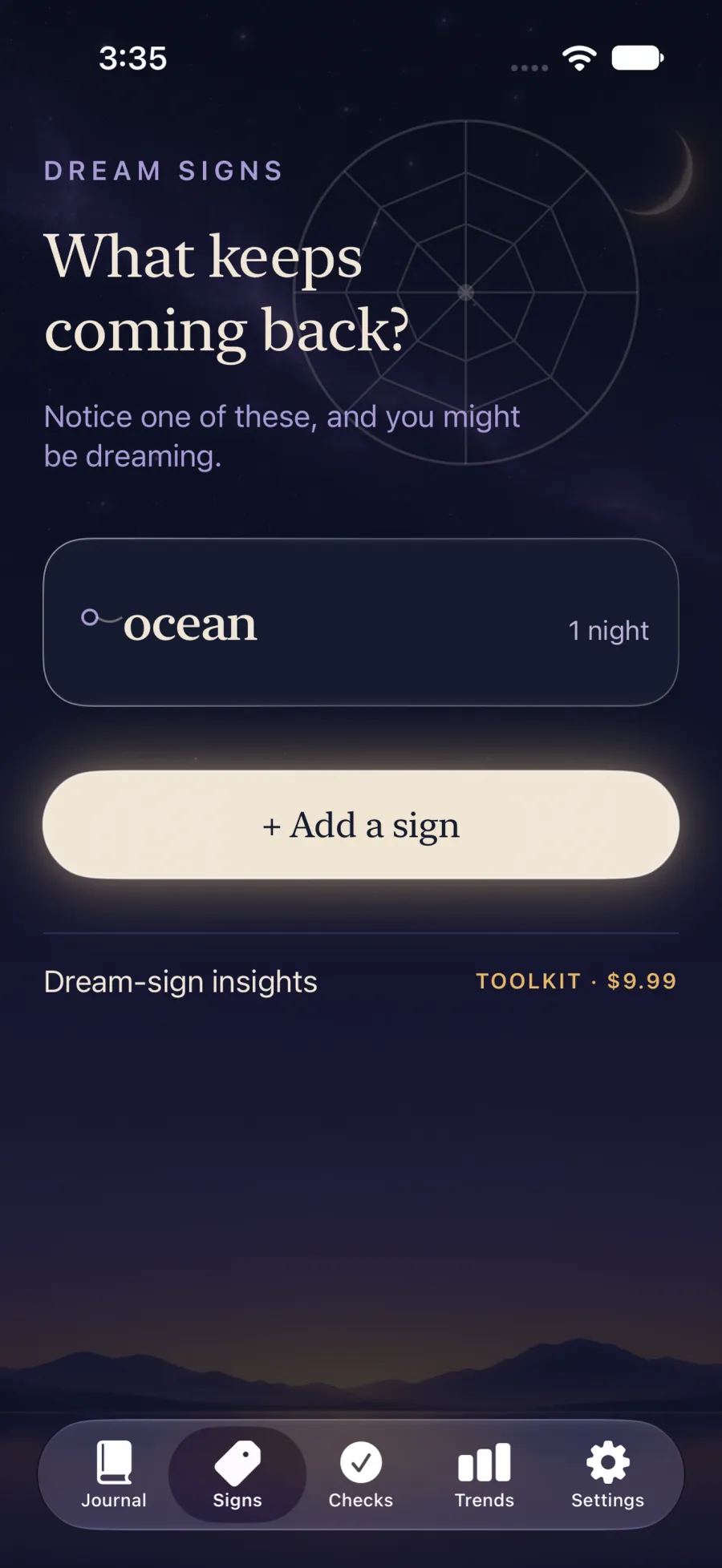 Dreamcatcher: Dream signs